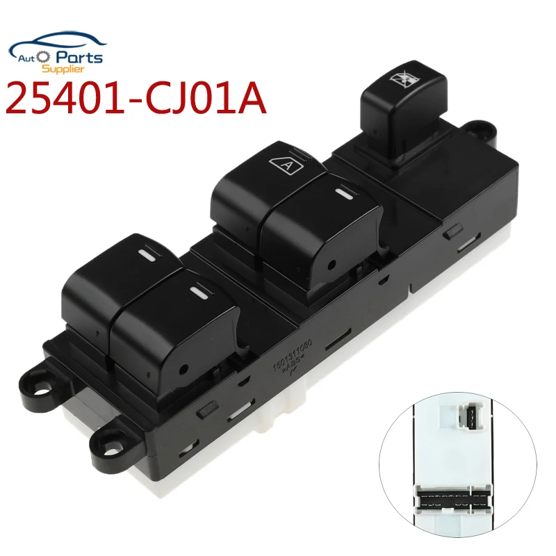 

New 25401-CJ01A Front Left For Nissan Tiida Master Power Window Switch 25401CJ01A