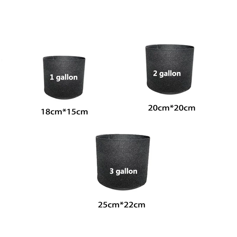 

1/2/3 Gallon Big Plant Flower Grow Bags Pot Home Garden Tools Potato Strawberry Fabric Vegetable Jardin Gardening Growing Pots