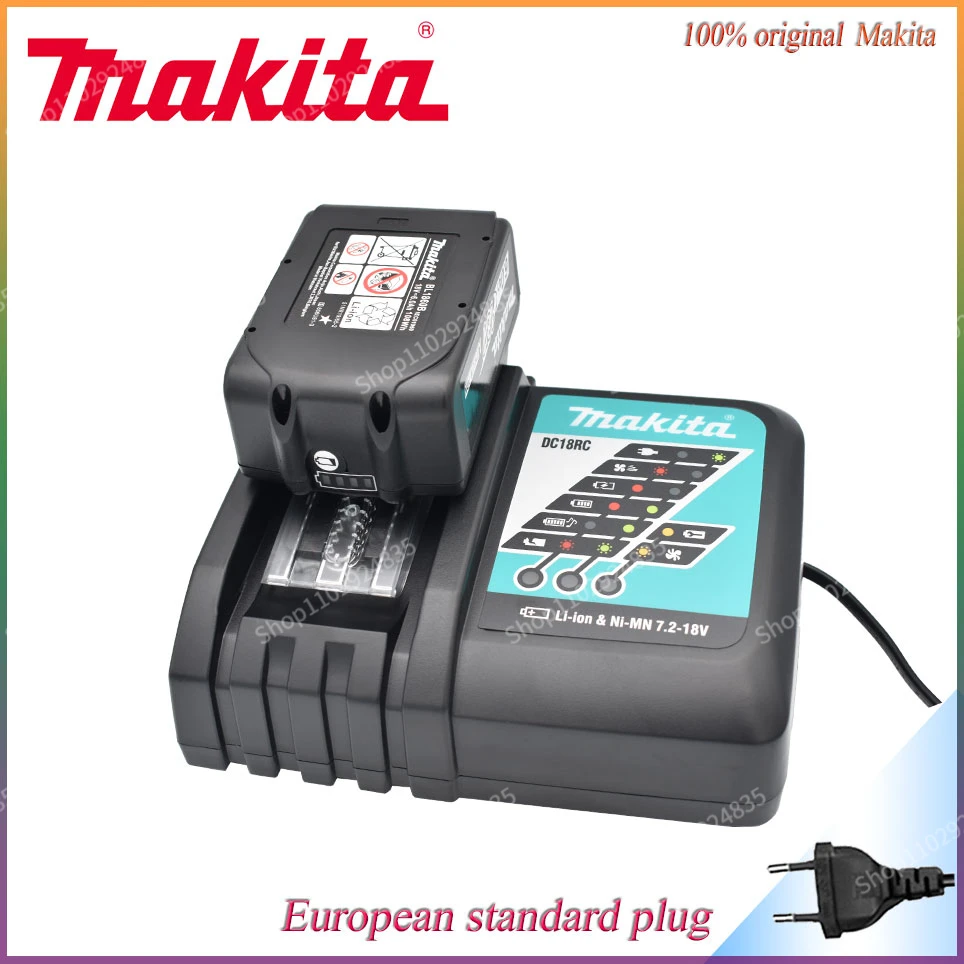

Makita Charger 14.4V 18V Original DC18VRC Battery Charger Makita 6000mAh Bl1830 Bl1430 BL1860 BL1890 Tool Power Charger USB Prot