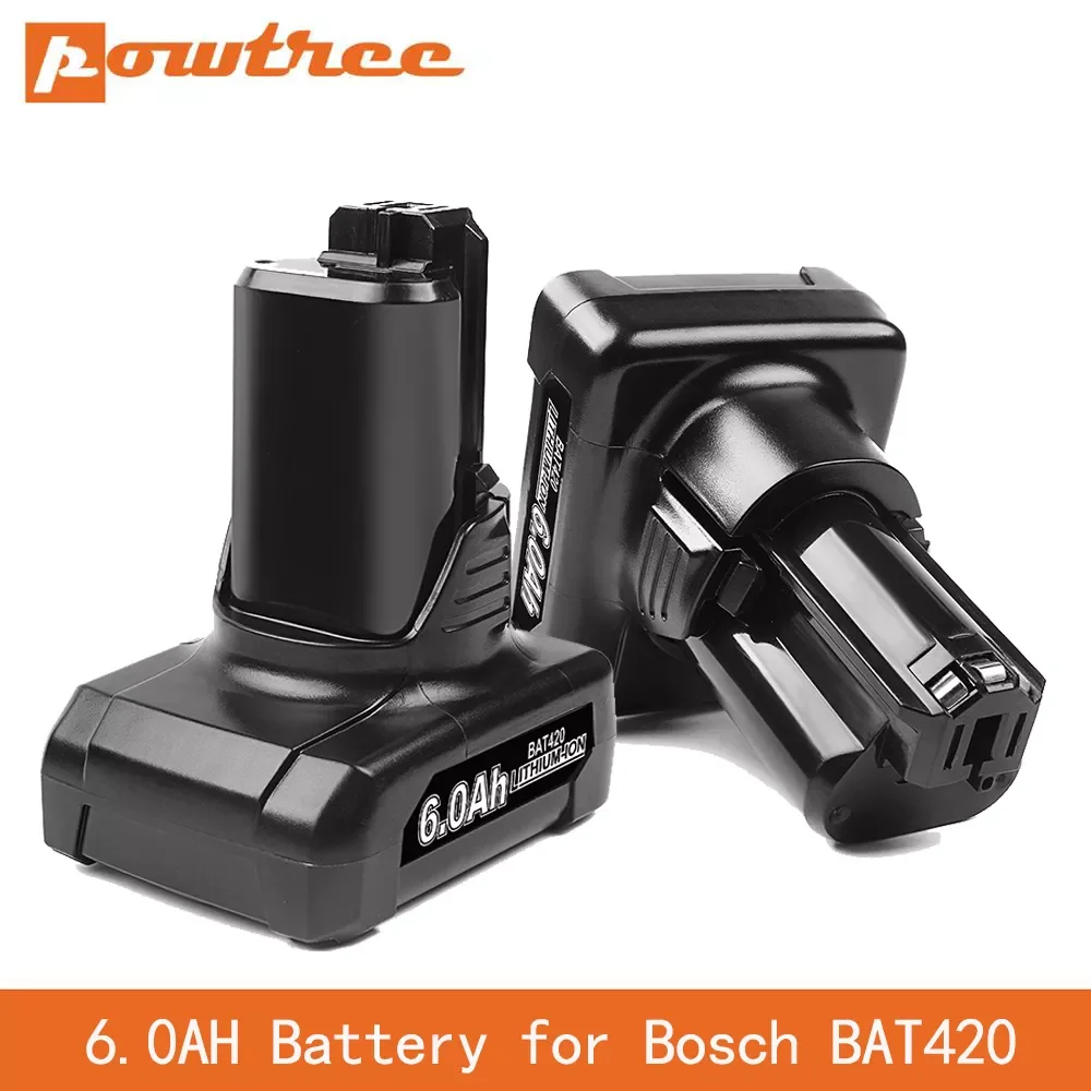 

NEW IN 12V 6.0Ah Li-ion Replacement Battery for Bosch BAT411 BAT412 BAT413 BAT414 10.8-Volt Max Battery Cordless Power Tools