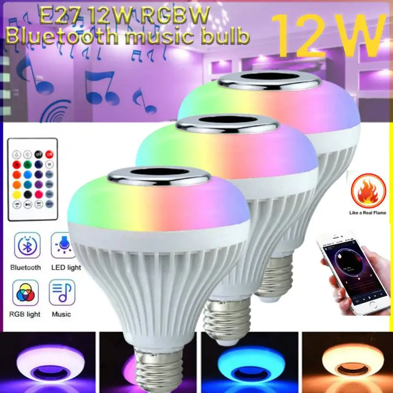 

15pcs Led spotlight RGB Magic bulb Intelligent control Led RGBW color changing light E27 Bombillas12W Led dimmer light bulb stag