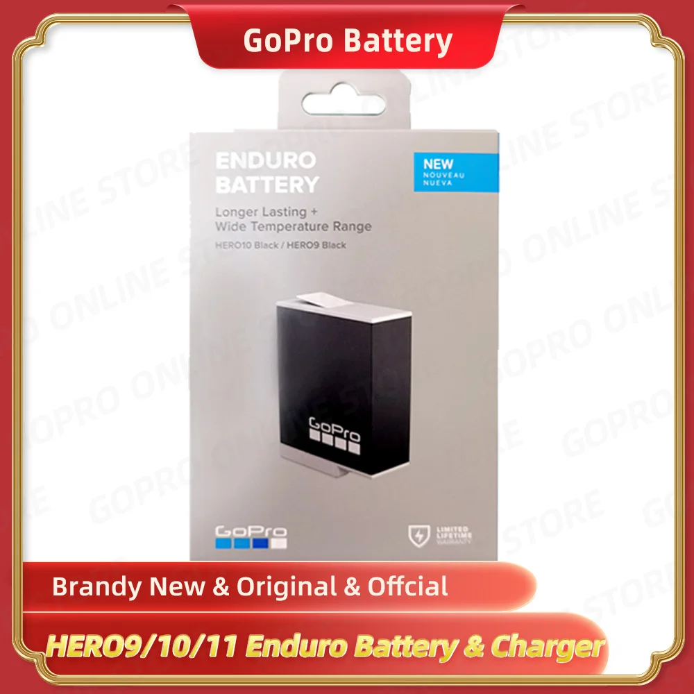 

★GoPro HERO 11 / HERO10 / HERO9 Black Dual Battery Charger + Enduro Batteries for Go Pro Accessory Official gopro battery Origi