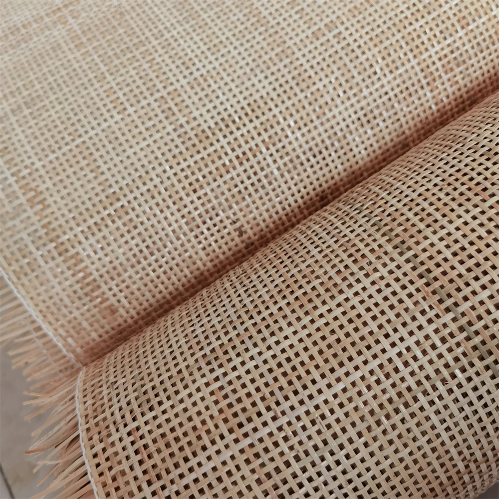 40cm/45cm X 30-90CM Natural Indonesian Cane Webbing Original Checkered Rattan Table Nachtkastje Furniture Repairing Material