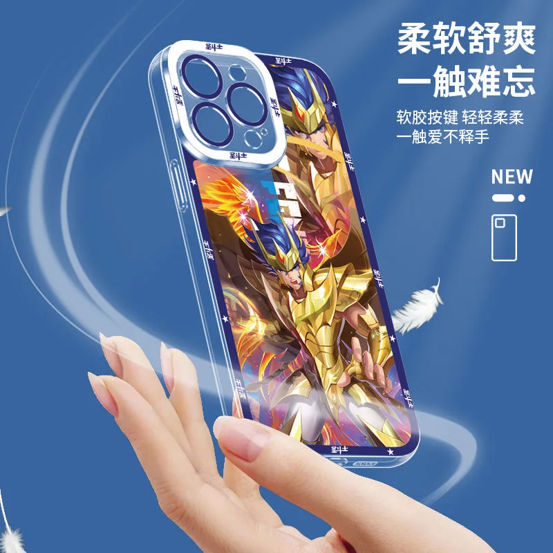 Saint Seiya Anime Phone Case for Infinix Note 40 30i 12 11 10 Zero 30 20 Smart 9 8 7 6 5 VIP Pro Plus 4G 5G Clear Cover