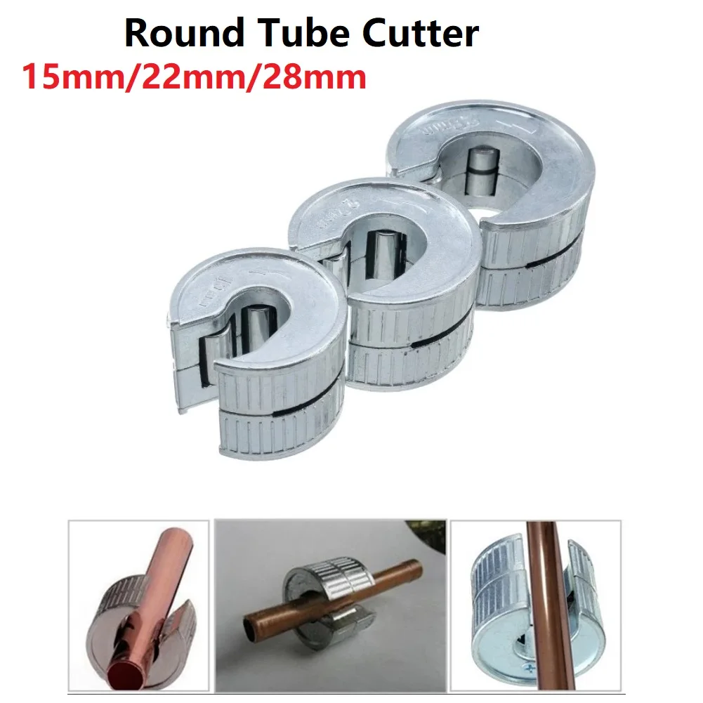 

1pc Heavy Duty Round Tube Cutter 15mm/22mm/28mm Pipe Cutter Self Locking For Copper Tube Aluminium PVC Plastic Pipe Tube Tools