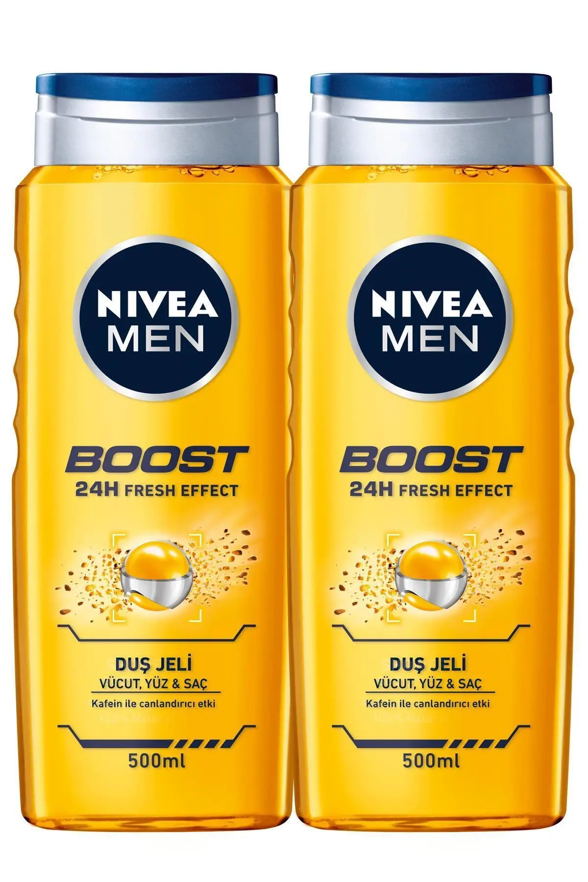 

Гель для душа Nivea Men Boost мужской, 500 мл X2
