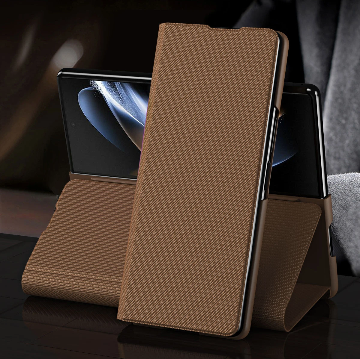 

Comfortable Leather Case for Samsung Galaxy Z Fold 5 4 Fold4 Fold3 Fold5 Fold 3 2 Fold2 Zfold5 Mobile Phone Accessories Covers