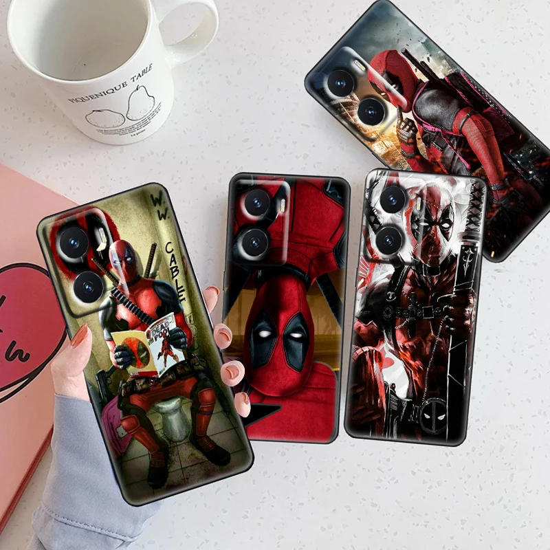 

Marvel funny Honor deadpool For OPPO A5 A9 A72 A53 A74 Find X2 X3 Pro Lite Neo Reno 5 6 Pro Realme GT 5G Black Phone Case