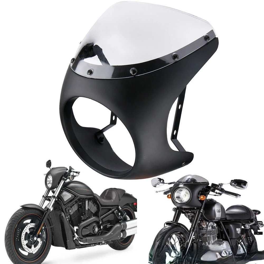 

Suitable for Motorcycle accessories motorcycle refitting hood deflector large lampshade pig hood fairing hood