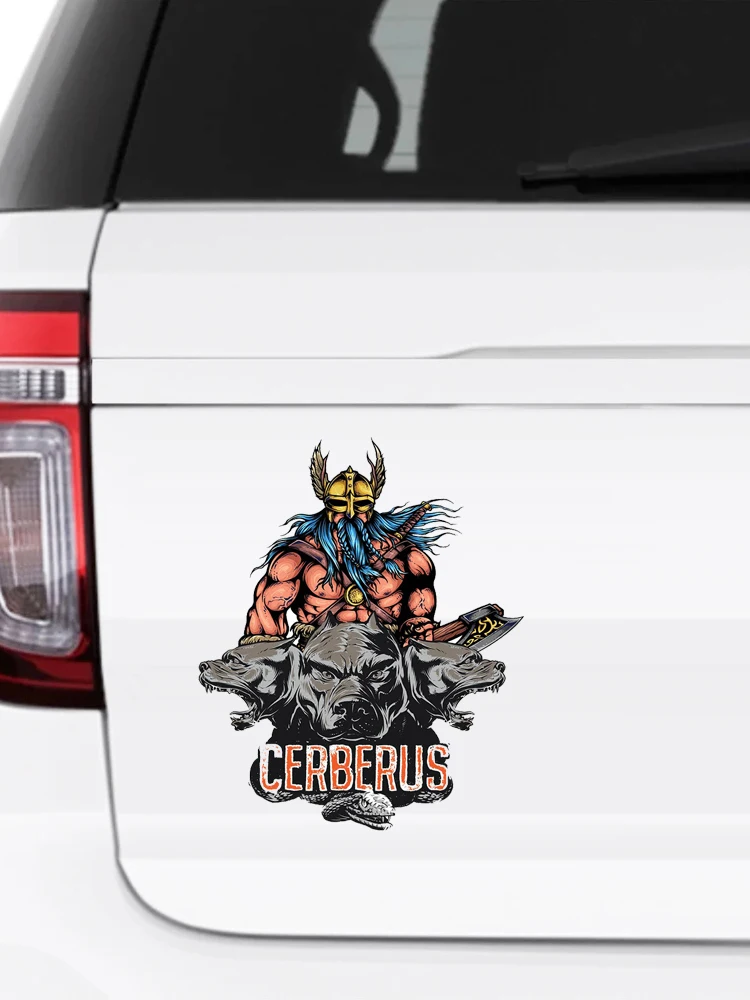 

Z1107# Self-adhesive Decal For Cartoon Cerberus Car Sticker Waterproof Auto Decors on Bumper Rear Window Laptop