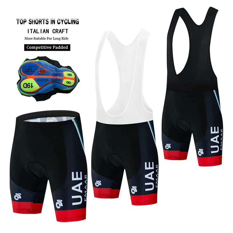 

UAE Summer Cycling Bib Shorts Breathable Sport Mountain Bicycle Cycling Pants Bike Shorts culotte ciclismo hombre bicycle shorts