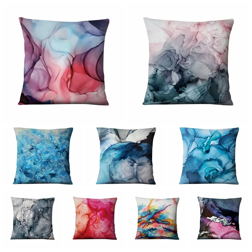 

Abstract Ink Art Cushion Decorative Pillow Geometric Printing Pillowcase Home Decor Sofa Throw Pillow Almofadas Decorativas Para