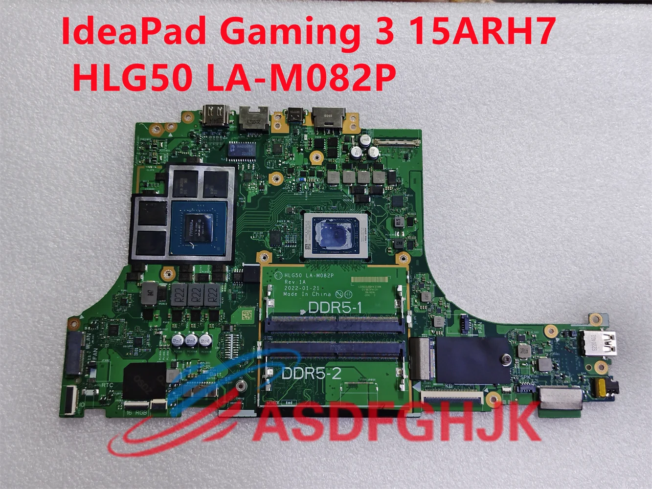 

HLG50 LA-M082P for Lenovo IdeaPad Gaming 3 (15ARH7) laptop motherboard with Ryzen 7-6800H CPU 100-000000561 and RTX3050M