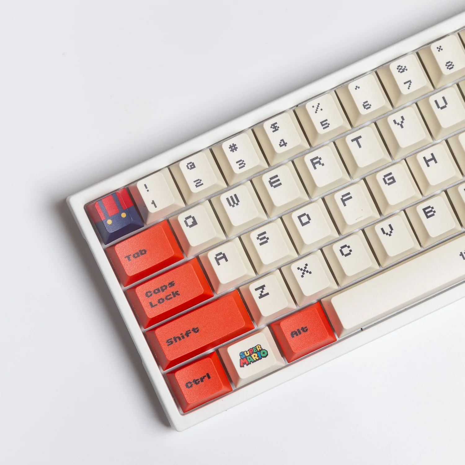 

122 Keys PBT Keycap Cherry Profile DYE-SUB Personalized Mario Keycaps Fit 61/64/68/87/96/104/108 Keyboard For MX Switch