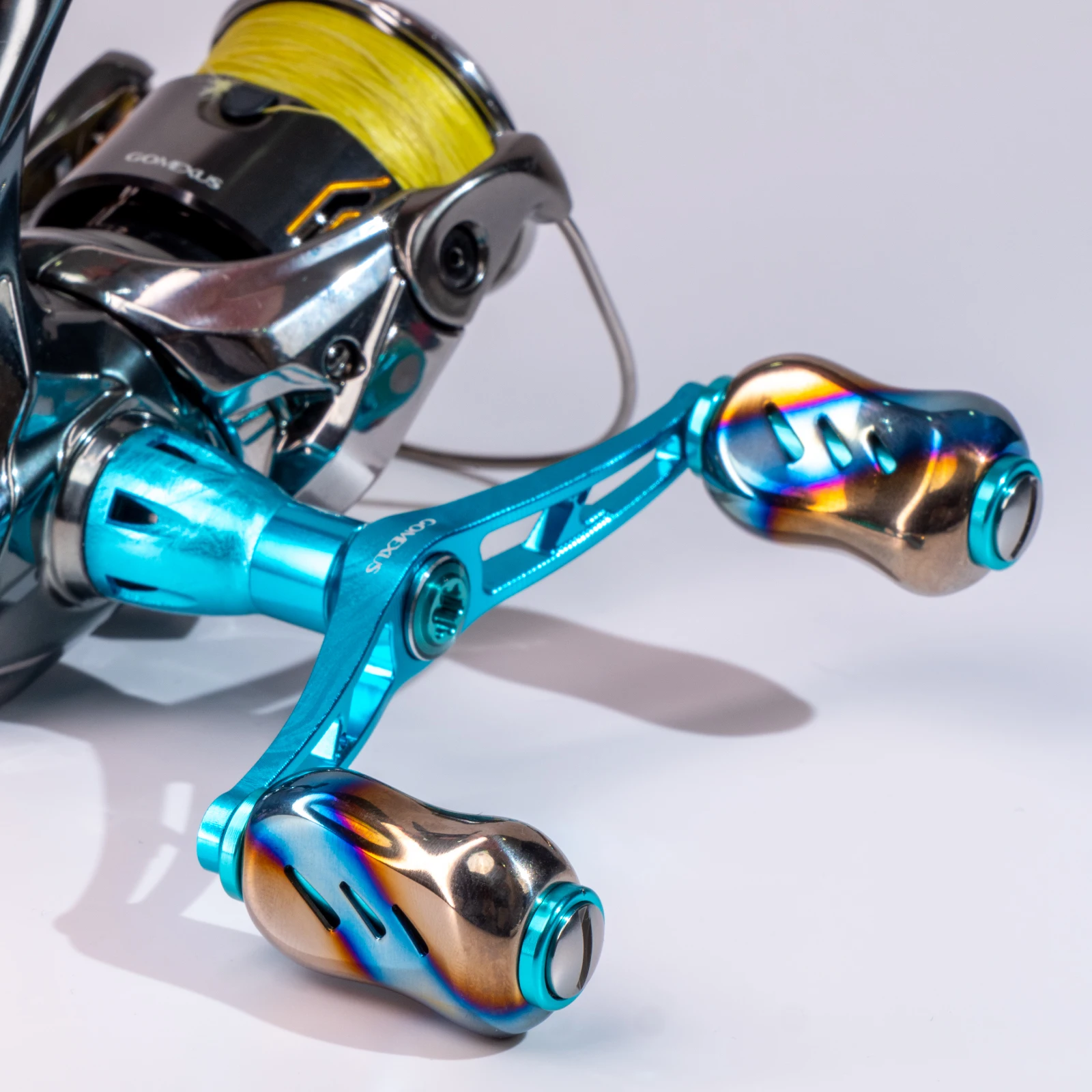 Набор спиннинговых катушек Gomexus с двойной ручкой Eging Fishing 82 мм для Shimano Stella Vanford Sephia Stradic BB-X с подставкой для катушки, инструмент (art.: 3920d0303bbae) - 3920d0303bbae