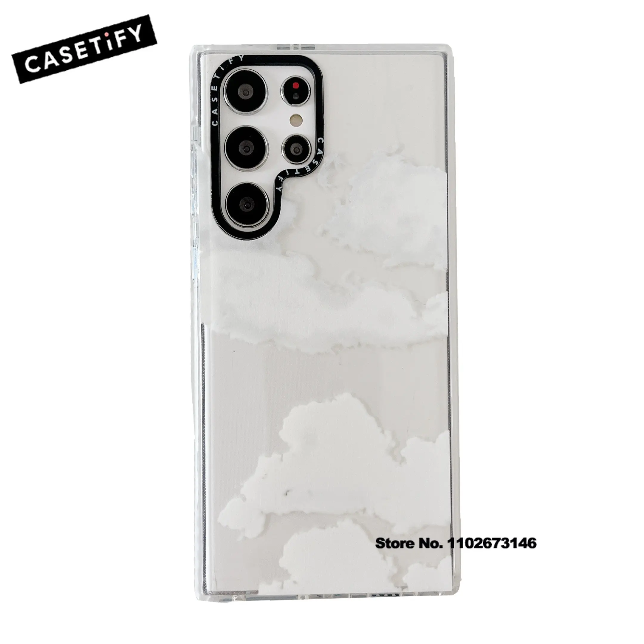 

CASETIFY Blue Sky White Clouds TPU Phone Case for Samsung S20 S23 S22 S21 Plus S22 Ultra Fashion Cartoon Anti-Fall Cover F0311
