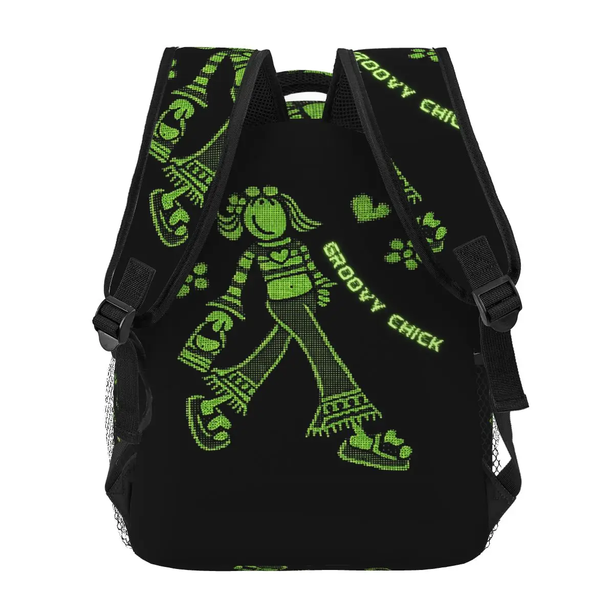 Фото Рюкзак Groovy Chick, горячая распродажа, вместительный рюкзак для детей, школьная сумка, сумки через плечо для мужчин и женщин №5