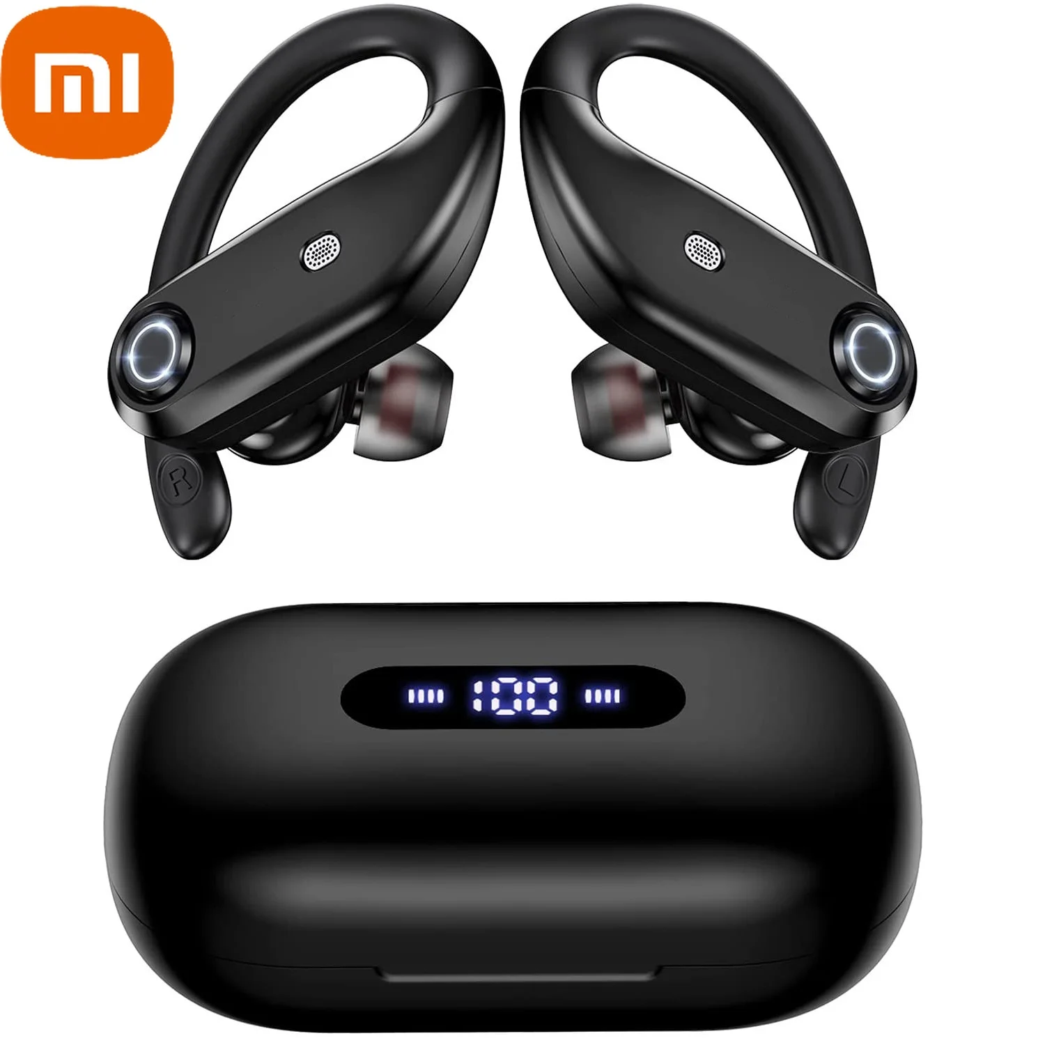 

xiaomi Bluetooth Earbuds Bass Wireless 9D Stereo Earphones Sports Headphones Quick-charge Ear Hook LED display for Android iOS