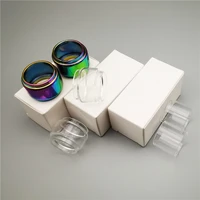 2pcs fatube straight bubble clear rainbow spare glass tube cup independent carton customized model or size u needabcd