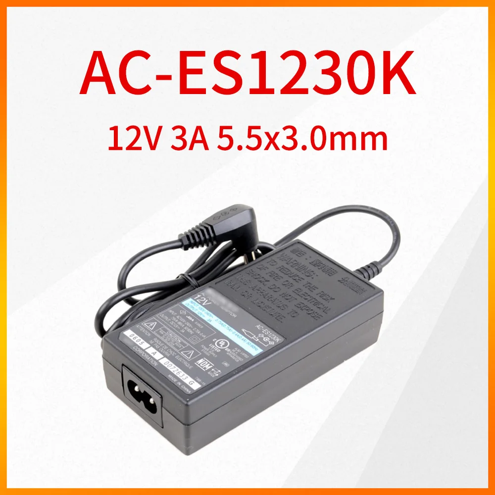 Оригинальный адаптер питания переменного тока для Sony AC-ES1230K 12V 3A 5,5x3,0 мм