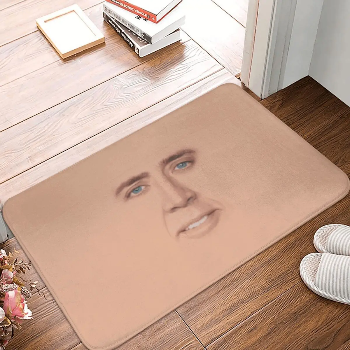 

Nicolas Cage Full Face Doormat Rug carpet Mat Footpad Anti-slip Water oil proofEntrance Kitchen Bedroom balcony Cartoon