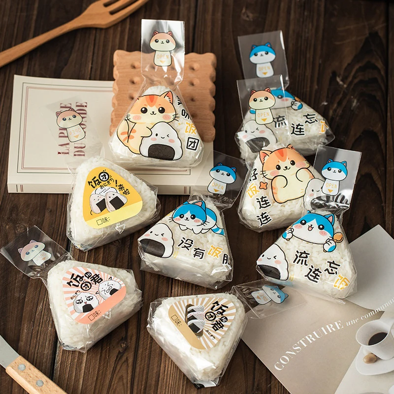 50/100 шт. японские треугольные обертки для онигири с морскими водорослями