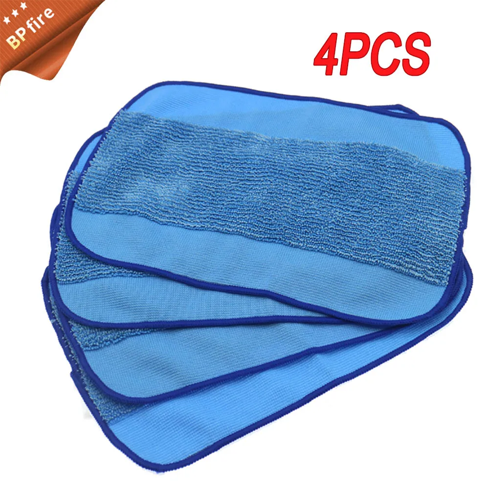 

4pcs Wet Microfiber Mopping Cloths Washable&Reusable Mop Pads for iRobot roomba For Braava Jet iRobot 380t/320/4200/5200C N20C