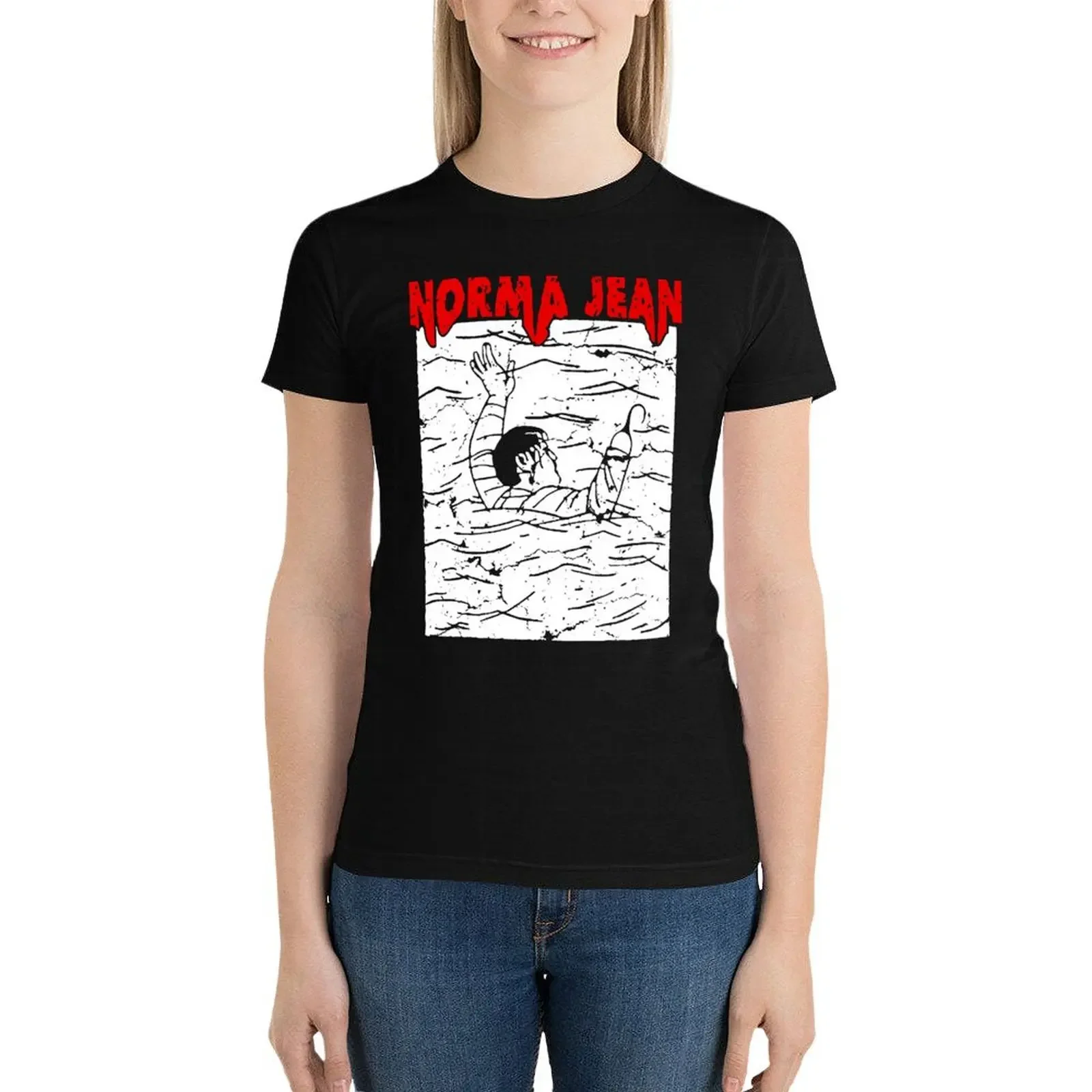 Женская футболка с принтом животного норма джинс свиммер рубашка для девочек