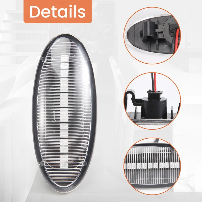 Автомобильный светодиодный динамический боковой габаритный фонарь указатель
