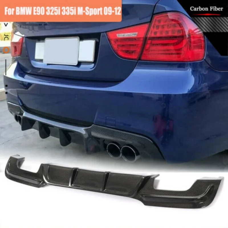 

Carbon Fiber Rear Bumper Diffuser Lip For BMW 3 Series E90 328i M-Sport 2009-12