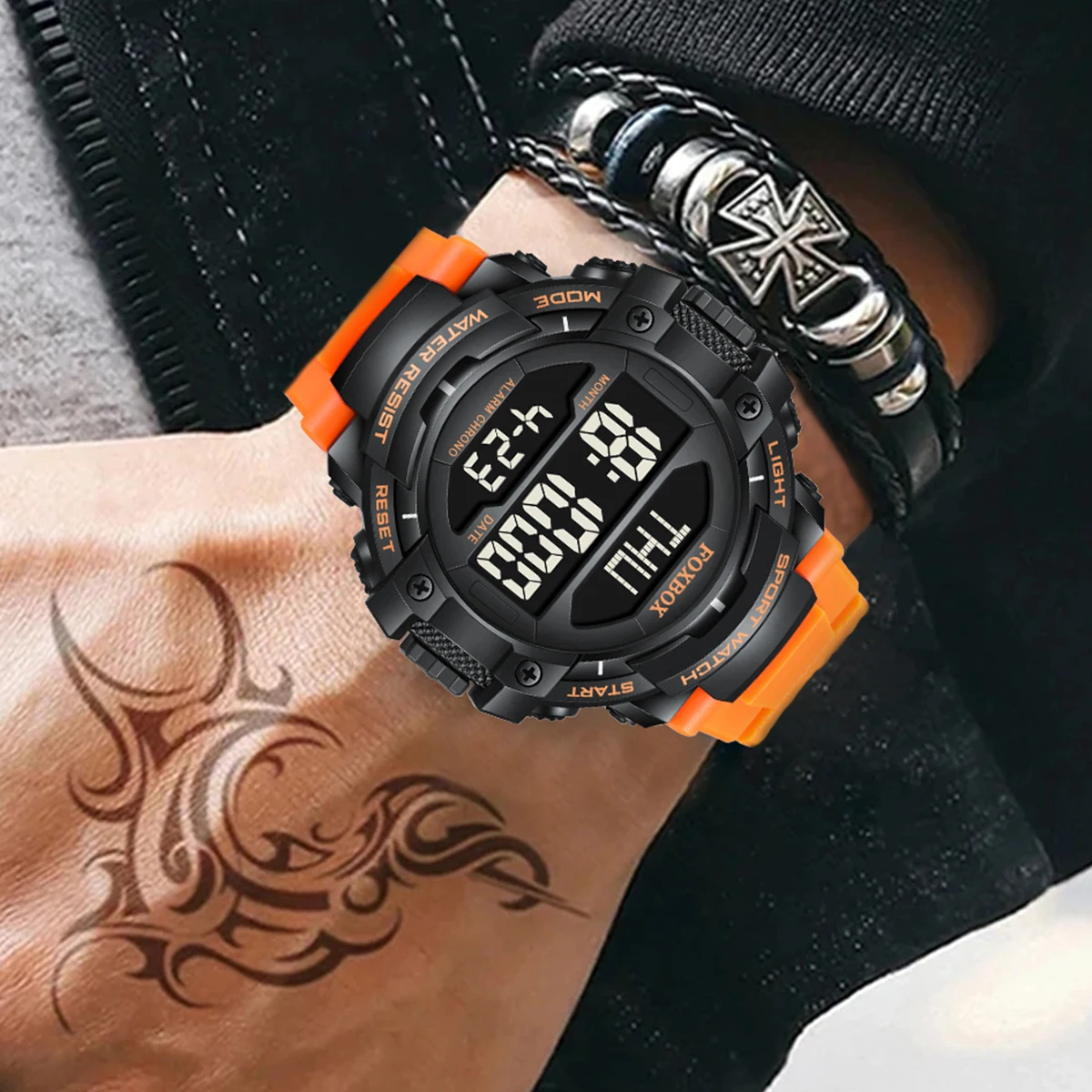 FOXBOX водонепроницаемые часы мужские модные деловые военные для мужчин