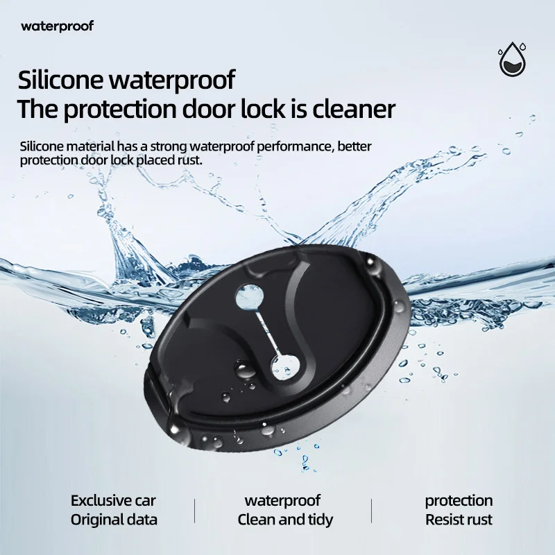 Защитный силиконовый чехол с пряжкой для двери автомобиля 4 шт. Audi A1 A3 A4 A5 A6 A7 A8 S3 S5