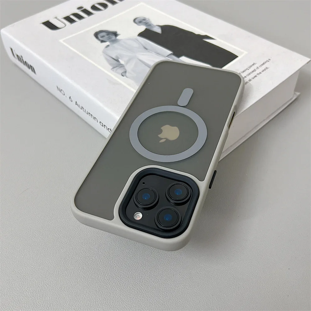 Магнитный чехол для телефона Magsafe с беспроводной зарядкой iPhone 15 12 11 13 14 Plus 16 Pro Max