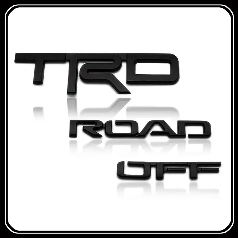 

TRD OFF ROAD Styling ABS Sticker Body Side Badge Sticker Tail Decal Fou Toyota 4runner Tundra RAV4 Accessories
