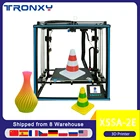 3D-принтер Tronxy X5SA-2E, бесшумная материнская плата 330*330*400 мм, цветной сенсорный экран 3,5 дюйма, поддержка нити 10 м, двухцветная печать