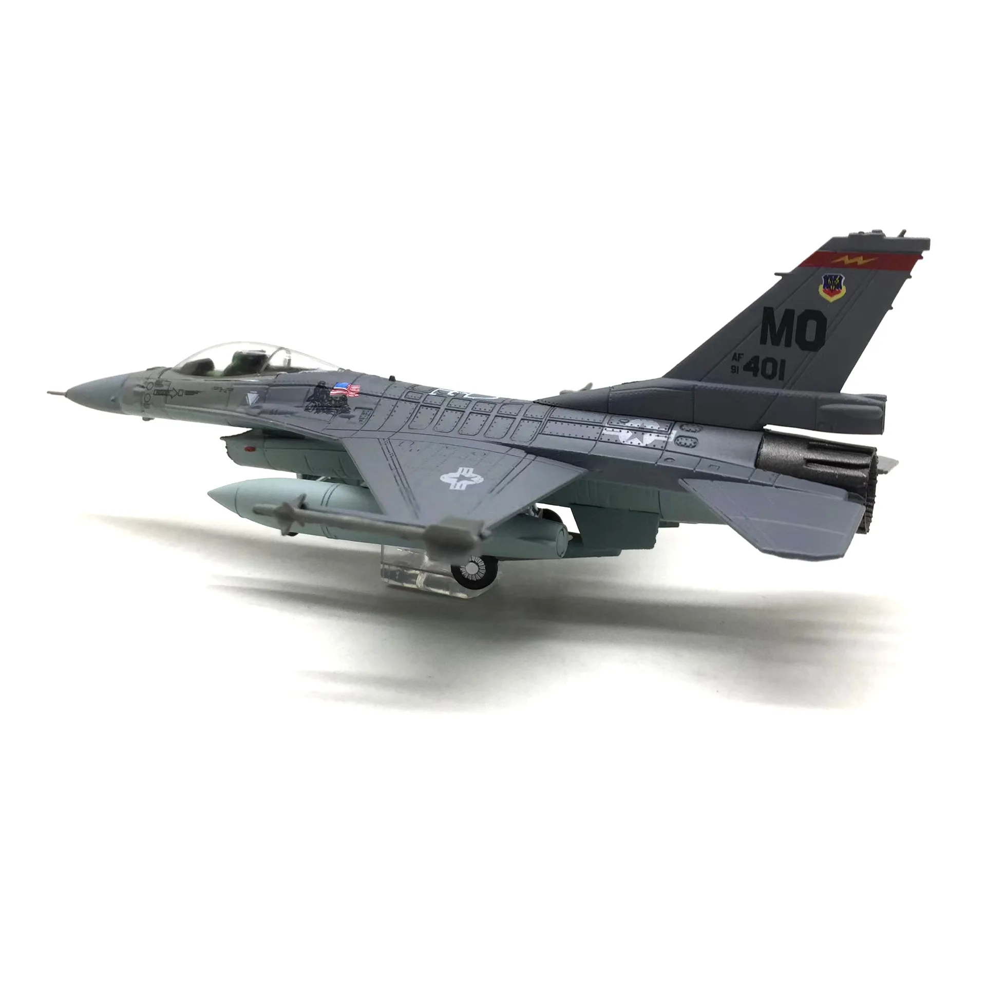 Фото 1:100 ВВС США F-16c Боевой истребитель Сокол, имитация сплава, модель самолета, готовый продукт №4