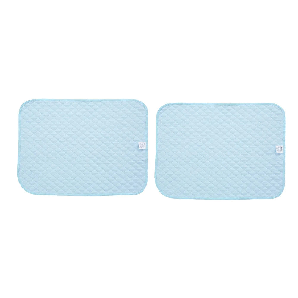 

2pcs Washable Menstrual Pads Diaper Cushions Waterproof Nursing Pads (Sky-blue)