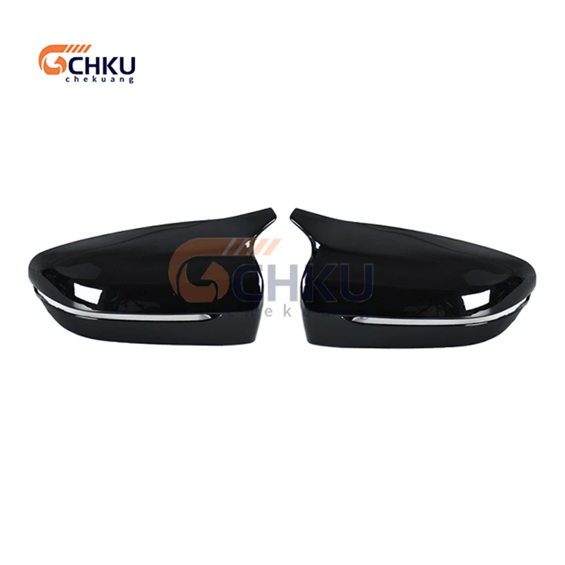 For 2019-2021 BMW 3-series reversing mirror G20 g28 PP bright black horn style rear-view mirror replacement shell