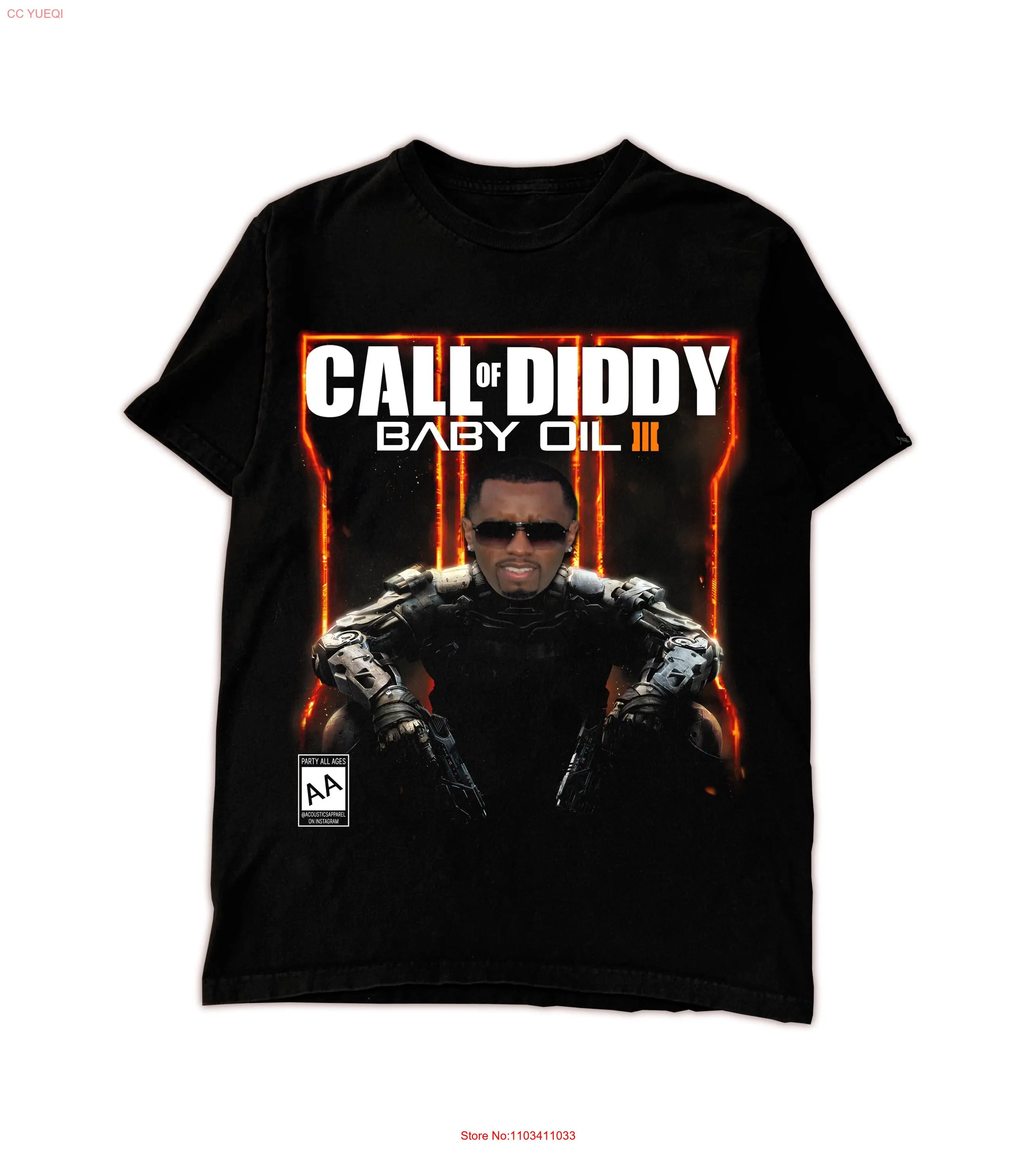 Call of Diddy Party Brainrot Sigma T Shirt long or short sleeves