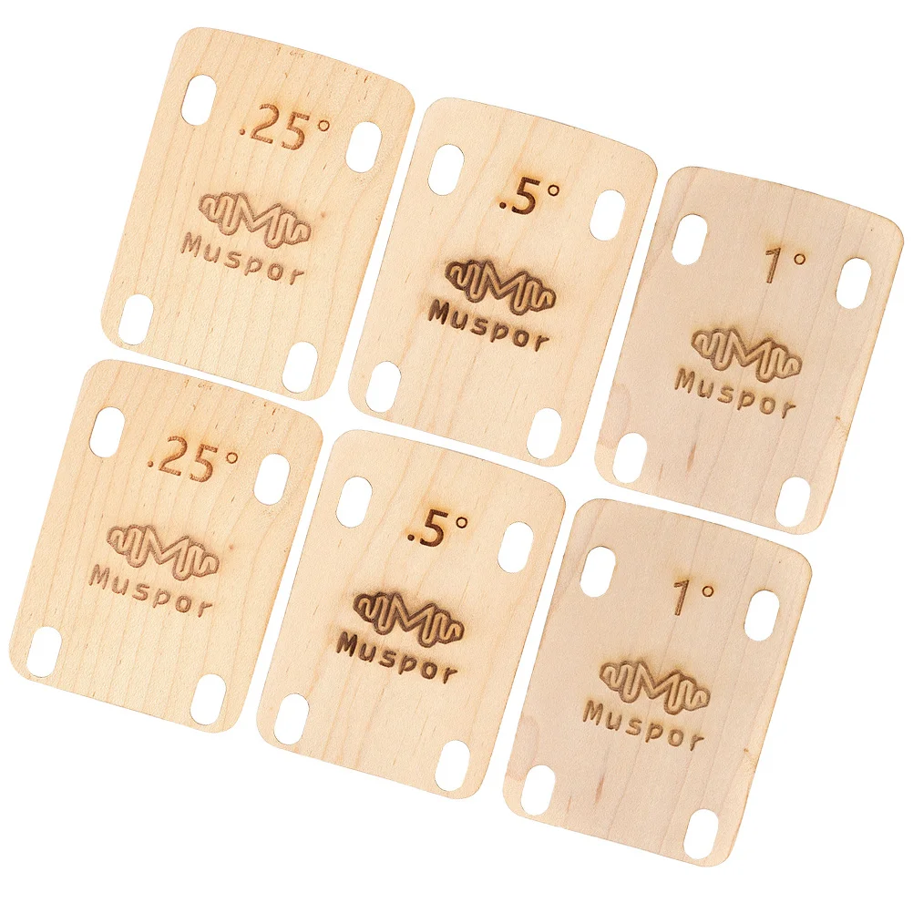 

Guitar Neck Spacer Bass Shims Wooden Parts Accessories Heightening Gasket Plate Supplies