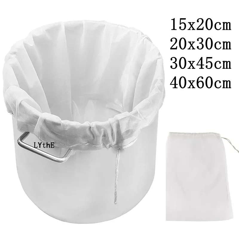

NEW2022 Beer Homebrew Filter Bag for Brewing Reusable Kitchen Food Filter Bags Strainer Fine Mesh Bag for Beer Nut Milk Juice Fi