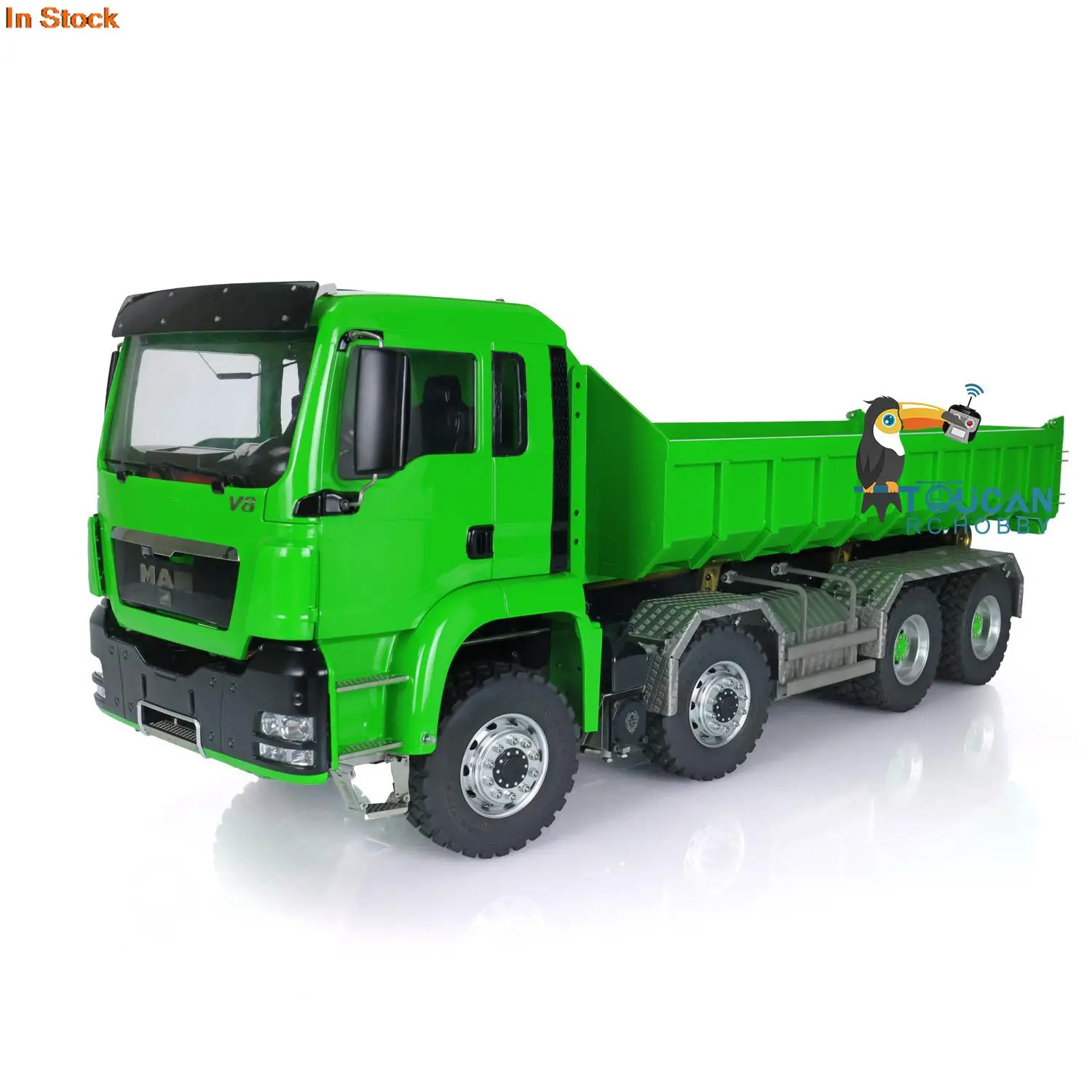 

LESU Tipper 1/14 Hydraulic Cylinder MAN Car TGS 8*8 RC Dumper Truck Sound Metal Chassis THZH0480-SMT4