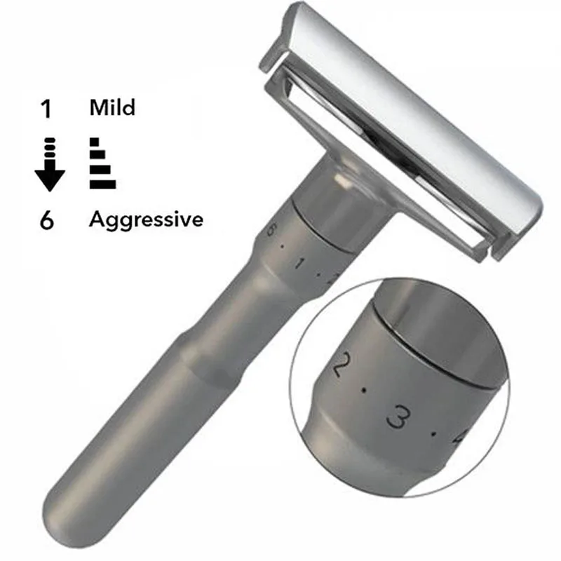 

Adjustable Safety Razor Classic Men manual Shaving Razor, Double Edge blage Face Hair Removal Shaver blades knife replacementset