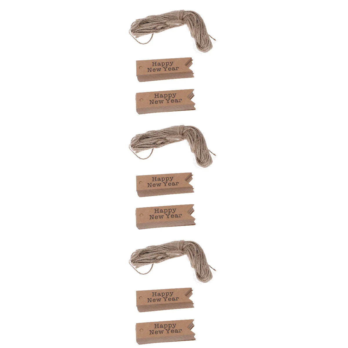 

300 pcs Kraft Tag with Strings Xmas Kraft Paper Tags Gift String Paper Tags New Year Hanging Labels New Year Gift Label
