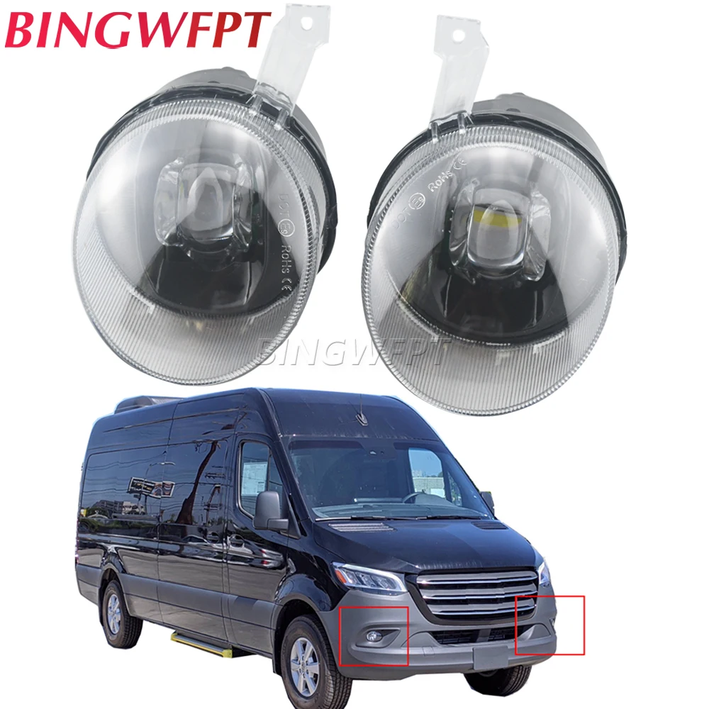 Передний бампер для Mercedes Benz Sprinter W907 W910 2019-2023, 2 шт.