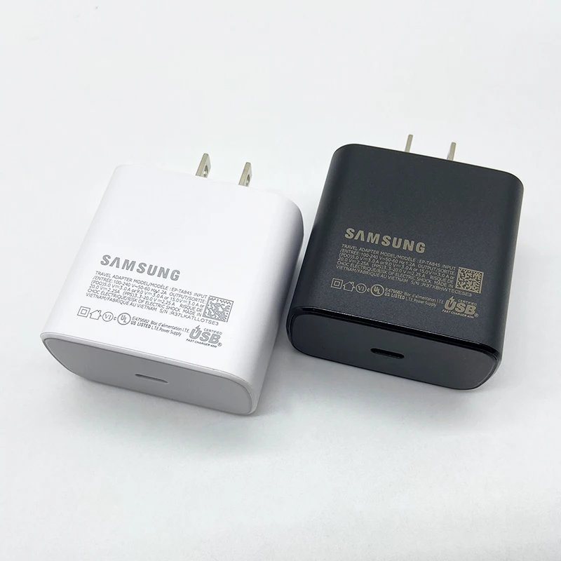 Сетевое зарядное устройство SAMSUNG PD, устройство для быстрой зарядки, 45 Вт, 5 А, USB Type-C, для Galaxy S24, S23, S22 Ultra, A54, A53, Note20