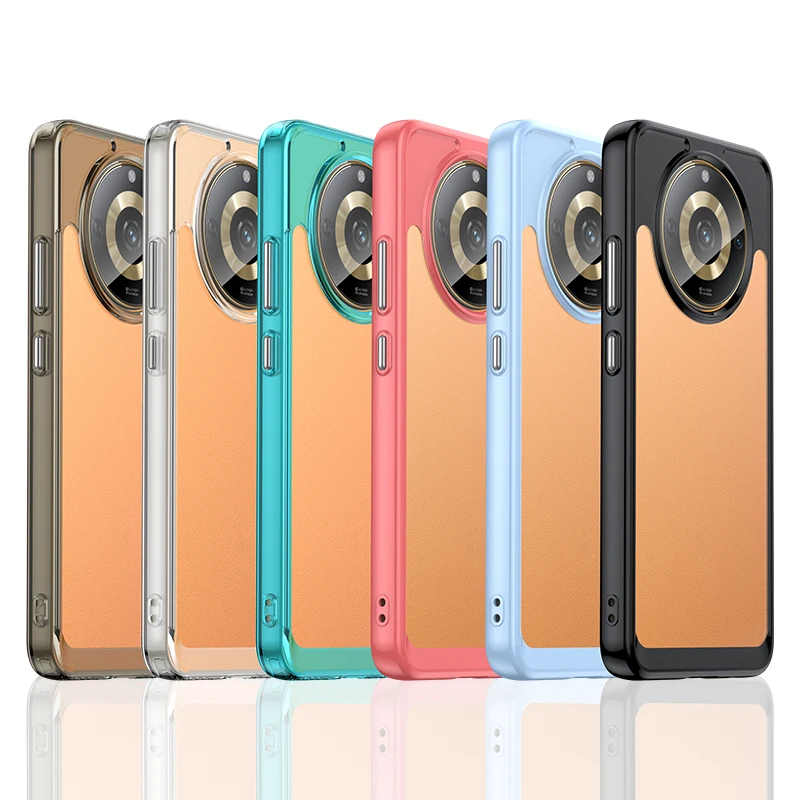 Жесткий полупрозрачный противоударный чехол для Realme Narzo 60