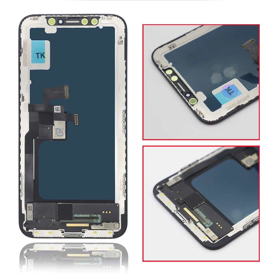 ЖК-дисплей с дигитайзером в сборе для iPhone X XR XS Max 11 12 Pro 13 Mini 14 Plus