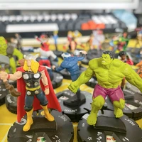 marvel avengers super heros war chess desktop games piece thor hulk loki doll gifts toy model anime figures collect ornaments