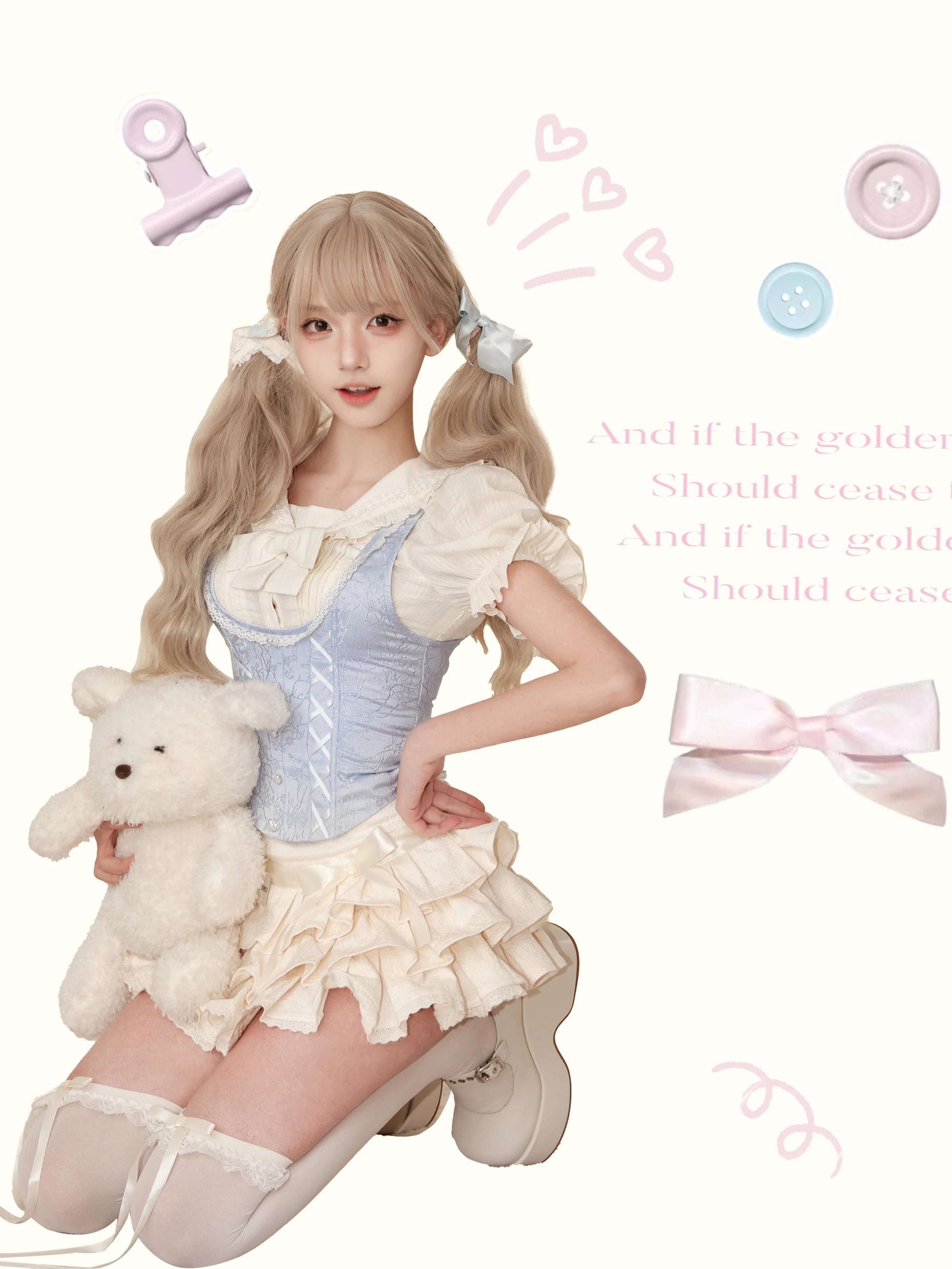 Женский комплект из трех предметов рубашка с коротким рукавом и маленькая